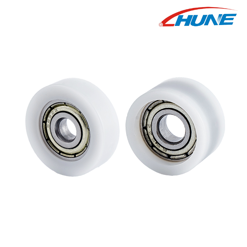 Polea con rodamiento 625ZZ de nailon POM para puerta corrediza