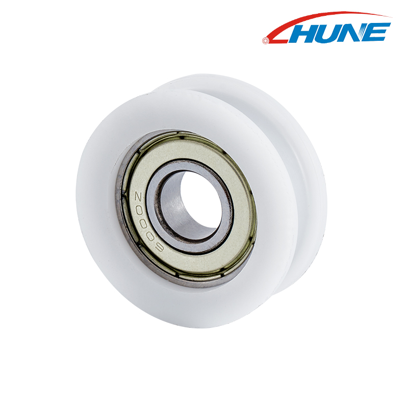 Polea con rodamiento 6100ZZ de PU resistente al desgaste para puertas, ventanas y refrigeradores