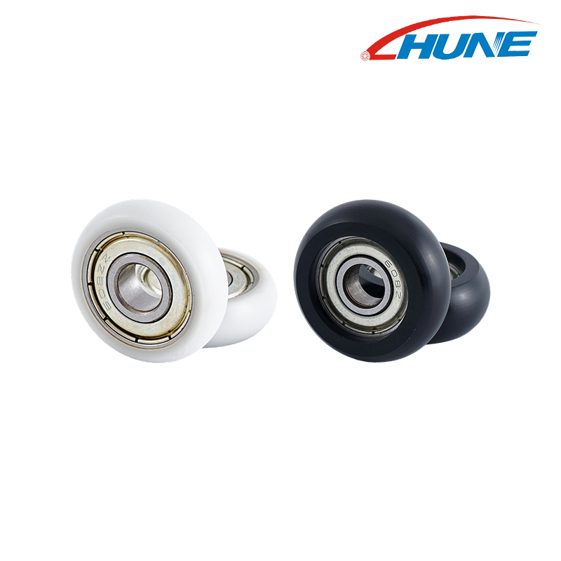 Polea con rodamiento 628ZZ tipo R de nailon resistente al desgaste para puertas y ventanas