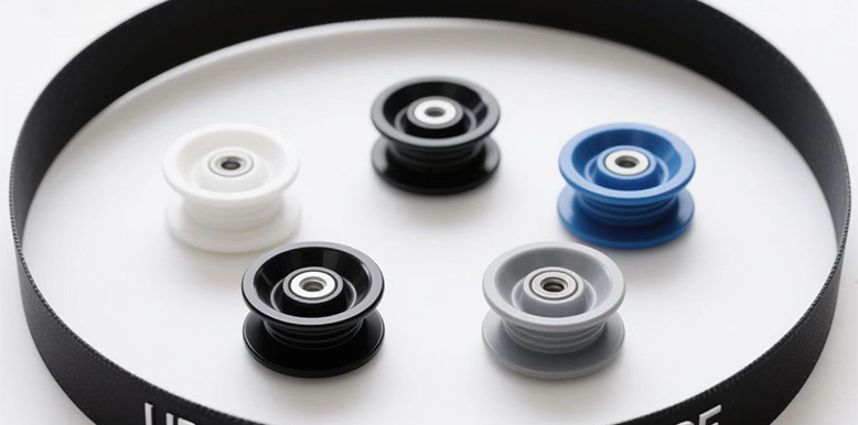 plastic-coated bearing pulleys